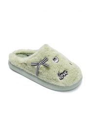 Confly Kapcie w kolorze zielonym rozmiar: 40/41. Zielone obuwie domowe Confly, bez wzorów, bez zapięcia. Za 41.39 zł.