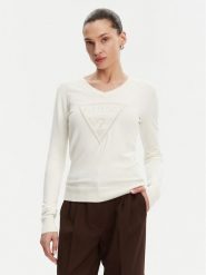 Guess Sweter W5GR19 Z2NQ2 Écru Regular Fit. Swetry Guess, xs, z aplikacjami, z wiskozy, bez ramiączek. Za 209.99 zł.