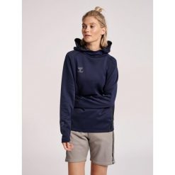 Damska bluza z kapturem Hummel Cima Xk. Niebieskie bluzy Hummel, s, bez wzorów, z dresówki, z kapturem. Za 224.60 zł.