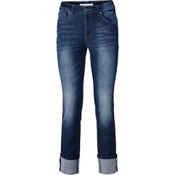 Heine Dżinsy - Slim fit - w kolorze granatowym rozmiar: 46. Niebieskie jeansy Heine, bez wzorów. Za 165.99 zł.