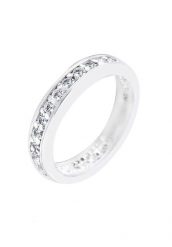 Elli Damski zaręczynowy szlachetny z kryształami w srebrze próby 925 sterling silver Pierścionki 1 ct. Szare pierścionki Elli, z kryształem, srebrne. Za 249.89 zł.
