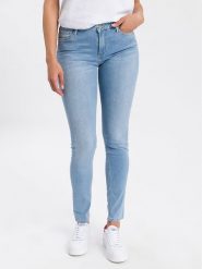 Cross Jeans Dżinsy - Skinny fit - w kolorze błękitnym rozmiar: W30/L34. Niebieskie jeansy Cross Jeans, l, z aplikacjami. Za 79.21 zł.