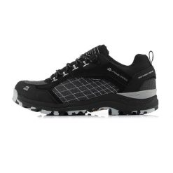 Buty trekkingowe niskie unisex Alpine Pro Lopre Vibram. Czarne trekkingi Alpine Pro, ze skóry, trekkingowe. W wyprzedaży za 399.00 zł.