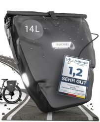 Torba Rowerowa 100% Wodoodporna 25,4 Litra - Czarna. Czarne torby na ramię BÜCHEL, bez wzorów, z materiału, biznesowe, na ramię, bez dodatków. Za 217.95 zł.