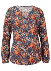 Tunika T-shirtowa z czystej bawełny organicznej. Brązowe tuniki bonprix, bez wzorów, z bawełny, bez kołnierzyka, bez ramiączek. Za 79.99 zł.
