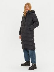 Pepe Jeans Płaszcz zimowy Bibi PL402437 Czarny Loose Fit. Czarne płaszcze Pepe Jeans, na zimę, l, bez wzorów, z jeansu, bez kaptura. Za 1,049.00 zł.
