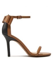 Baldowski Sandały D04839-3436-001 Beżowy. Brązowe sandały Baldowski, bez wzorów, ze skóry, bez obcasa, na szpilce, bez zapięcia. Za 679.99 zł.