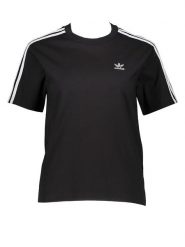 Adidas Koszulka "TEE" w kolorze czarnym rozmiar: 36. Czarne bluzki Adidas, bez wzorów, z bawełny, bez kołnierzyka, bez ramiączek. Za 110.55 zł.