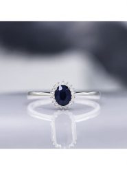 CARATELLI Złoty pierścionek "Abra" z diamentami rozmiar: 52. Niebieskie pierścionki CARATELLI, z diamentem, złote. Za 1,130.99 zł.