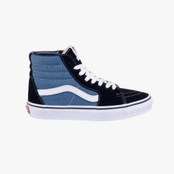 Buty sportowe Vans SK8 HI Navy. Czarne obuwie sportowe Vans, bez zapięcia, trekkingowe, Vans SK8. Za 401.85 zł.