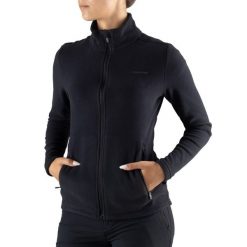 Bluza techniczna damska Viking Tesero Lady, polar. Czarne bluzy Viking, xs, bez wzorów, z polaru, bez kaptura. Za 145.00 zł.