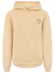 Zwillingsherz Bluza "Sunday Coffee Club" w kolorze beżowym rozmiar: L/XL. Brązowe bluzy Zwillingsherz, l, bez wzorów, z kapturem. Za 154.95 zł.