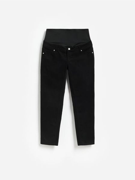 Jeansy mom fit - czarny. Czarne jeansy Reserved, bez wzorów. Za 159.99 zł.