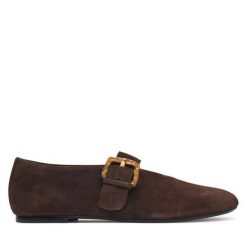 Baleriny Vagabond Shoemakers. Brązowe baleriny Vagabond Shoemakers, bez wzorów, bez obcasa. Za 564.99 zł.