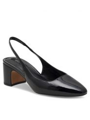 Nine West Sandały 123AL1938-1 Czarny. Czarne sandały Nine West, bez wzorów, ze skóry, bez obcasa, na słupku, bez zapięcia. Za 199.99 zł.