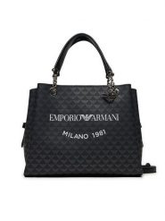Emporio Armani Torebka Y3D159 YWS0E 86284 Czarny. Czarne torebki klasyczne Emporio Armani, bez wzorów, ze skóry, bez dodatków. Za 789.99 zł.