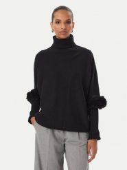 Rinascimento Golf CFM0012388003 Czarny Oversize. Czarne golfy Rinascimento, l, bez wzorów, z wiskozy, bez ramiączek. Za 414.99 zł.