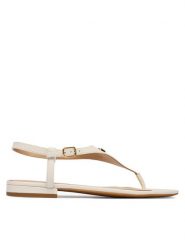 LAUREN RALPH LAUREN Sandały 802982881004 Biały. Białe sandały Lauren Ralph Lauren, bez wzorów, ze skóry, bez obcasa, na płaskiej podeszwie, bez zapięcia. Za 629.99 zł.