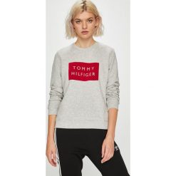 Tommy Hilfiger - Bluza. Szare bluzy TOMMY HILFIGER, l, z nadrukiem, z bawełny. Za 359.90 zł.