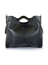 Florence Bags Skórzana torebka "Ge" w kolorze czarnym - 39 x 31 x 5 cm rozmiar: onesize. Czarne torby na ramię Florence Bags, bez wzorów, z materiału, na ramię, bez dodatków. Za 383.03 zł.