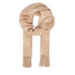Szalik Guess. Brązowe szaliki Guess, z aplikacjami. Za 199.99 zł.
