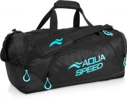 Torba sportowa pływacka na ramię 43l Aqua Speed. Czarne torby na ramię Aqua-Speed, bez wzorów, z materiału, klasyczne, na ramię, duże, bez dodatków. Za 100.99 zł.