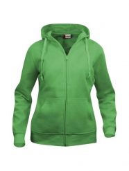 Clique Basic Hoody Full Zip Women – damska bluza z kapturem apple green. Zielone bluzy CLIQUE, l, bez wzorów, z bawełny, z kapturem. Za 187.03 zł.