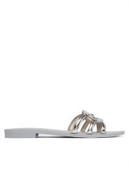 Guess Klapki FLJHO2 ELE03 Srebrny. Szare klapki Guess, z aplikacjami, z syntetyku, bez obcasa. Za 162.99 zł.