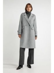 Josephine & Co Płaszcz zimowy "Sandro" w kolorze szarym rozmiar: 38. Szare płaszcze Josephine & Co, na zimę, bez wzorów, z puchu, bez kaptura. Za 565.65 zł.