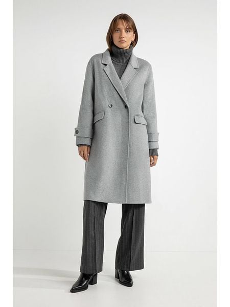 Josephine & Co Płaszcz zimowy "Sandro" w kolorze szarym rozmiar: 38. Szare płaszcze Josephine & Co, na zimę, bez wzorów, z puchu, bez kaptura. Za 425.39 zł.