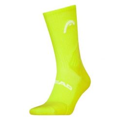 Skarpety sportowe Head Tennis Performance Crew Socks 1P. Żółte skarpety Head, bez wzorów, z bawełny. Za 43.00 zł.