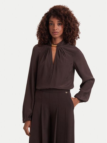 Marciano Guess Bluzka G6YH11 W3136 Brązowy Regular Fit. Brązowe bluzki Marciano Guess, z aplikacjami, z wiskozy, bez kołnierzyka, bez ramiączek. Za 589.99 zł.