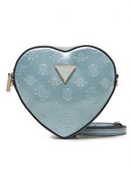 Guess Torebka HWTG94 96770 Błękitny. Niebieskie torebki klasyczne Guess, z aplikacjami, z materiału, bez dodatków. Za 259.99 zł.