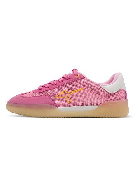 Tamaris Sneakersy w kolorze różowym rozmiar: 37. Różowe trampki Tamaris, bez wzorów, z materiału, bez zapięcia. Za 164.95 zł.