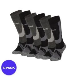 Skarpety narciarskie dla dorosłych unisex 6 par. Czarne skarpety XTREME, bez wzorów, z materiału. W wyprzedaży za 293.45 zł.