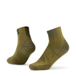 Skarpetki Buff COOLNET® QUARTER SOCK CQ. Zielone skarpety Buff, bez wzorów, z elastanu. Za 99.90 zł.
