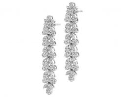 Kolczyki z białego złota z brylantami - 1,27 ct - próba 750. Białe kolczyki Apart, z brylantem, złote. Za 29,990.00 zł.