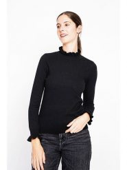 ASSUILI Sweter w kolorze czarnym rozmiar: 36. Czarne swetry Assuili, bez wzorów, bez ramiączek. Za 101.94 zł.