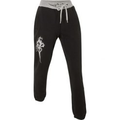 Spodnie sportowe, długie bonprix czarny. Spodnie dresowe marki bonprix. Za 74.99 zł.