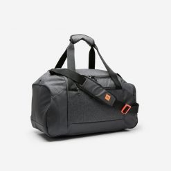 Torba sportowa na ramię z komorą na buty 35 L Club 500. Brązowe torby na ramię DECATHLON, bez wzorów, z materiału, sportowe, na ramię, duże, bez dodatków. Za 99.99 zł.