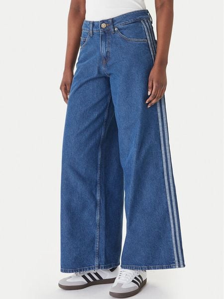 Adidas Jeansy Firebird Adilenium KD2906 Niebieski Wide Leg. Niebieskie jeansy Adidas, bez wzorów. Za 405.99 zł.