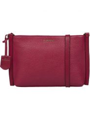 Burkely Skórzana torebka w kolorze jagodowym - 33 x 29 x 6 cm rozmiar: onesize. Czerwone torby na ramię Burkely, bez wzorów, z materiału, na ramię, bez dodatków. Za 193.70 zł.