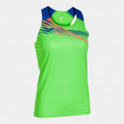 Joma Elite X Damski Top Fluor/Royal XL. Niebieskie topy Joma, xl, bez wzorów, bez kołnierzyka, bez ramiączek. W wyprzedaży za 120.60 zł.