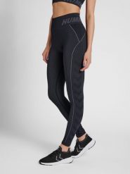 Damskie legginsy ze średnim stanem Hummel TE Christel. Czarne legginsy Hummel, xs, bez wzorów, z dzianiny. Za 184.00 zł.