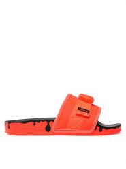 Adidas Klapki Pouchylette W GY1009 Pomarańczowy. Brązowe klapki Adidas, bez wzorów, z materiału, bez obcasa. Za 199.99 zł.
