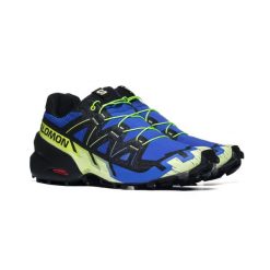 Buty trekkingowe Salomon SPEEDCROSS 6 L49145100. Niebieskie trekkingi Salomon, z gumy, przed kostkę, trekkingowe. Za 479.00 zł.