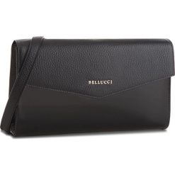 Torebka BELLUCCI - R-391 Czarna Groszek/Lak. Czarne listonoszki Bellucci, bez wzorów, z lakierowanej skóry, lakierowane, bez dodatków. Za 279.00 zł.