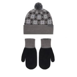 Zestaw czapka i rękawiczki Columbia. Szare czapki Columbia, bez wzorów. Za 179.99 zł.