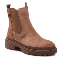 Sztyblety Lasocki. Brązowe botki Lasocki, bez wzorów, bez obcasa, na płaskiej podeszwie, bez zapięcia. Za 137.99 zł.