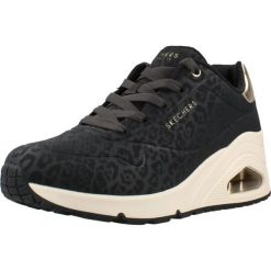 Buty SKECHERS 177521S UNO WEDGE SAFARI Czarny. Czarne trekkingi Skechers, z syntetyku, na fitness i siłownię. Za 355.99 zł.